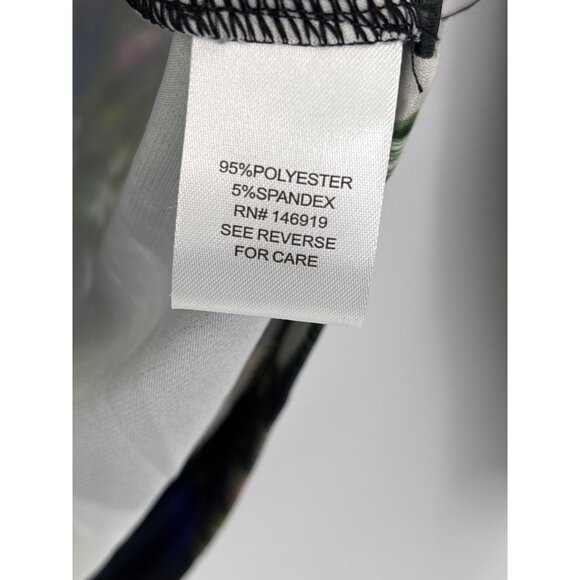 Rachel By Rachel Roy Floral On Off Shoulder Top Long Sleeve Black Small NEW - Picture 4 of 5